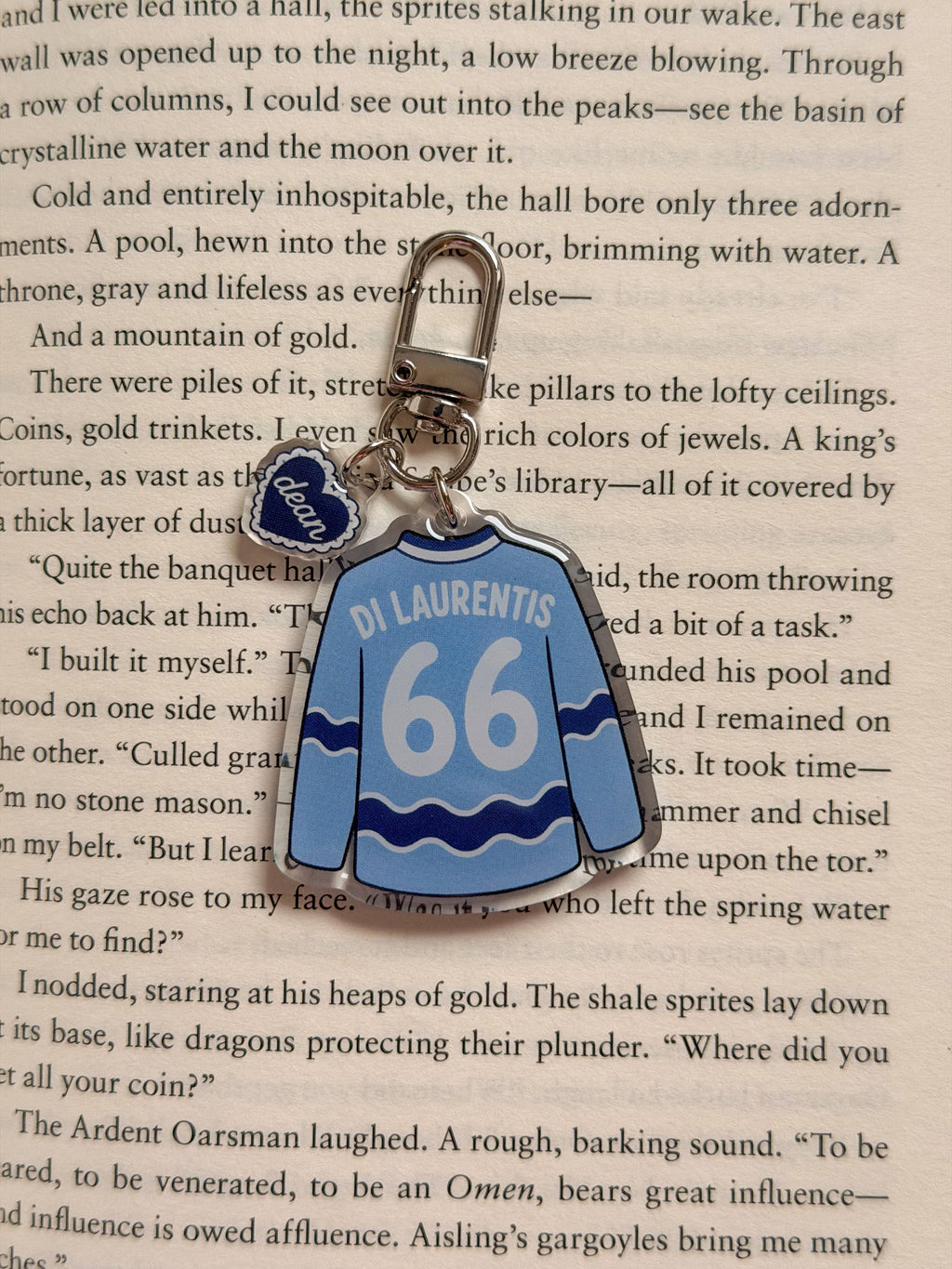 Hockey Boys Jersey Acrylic Keychain