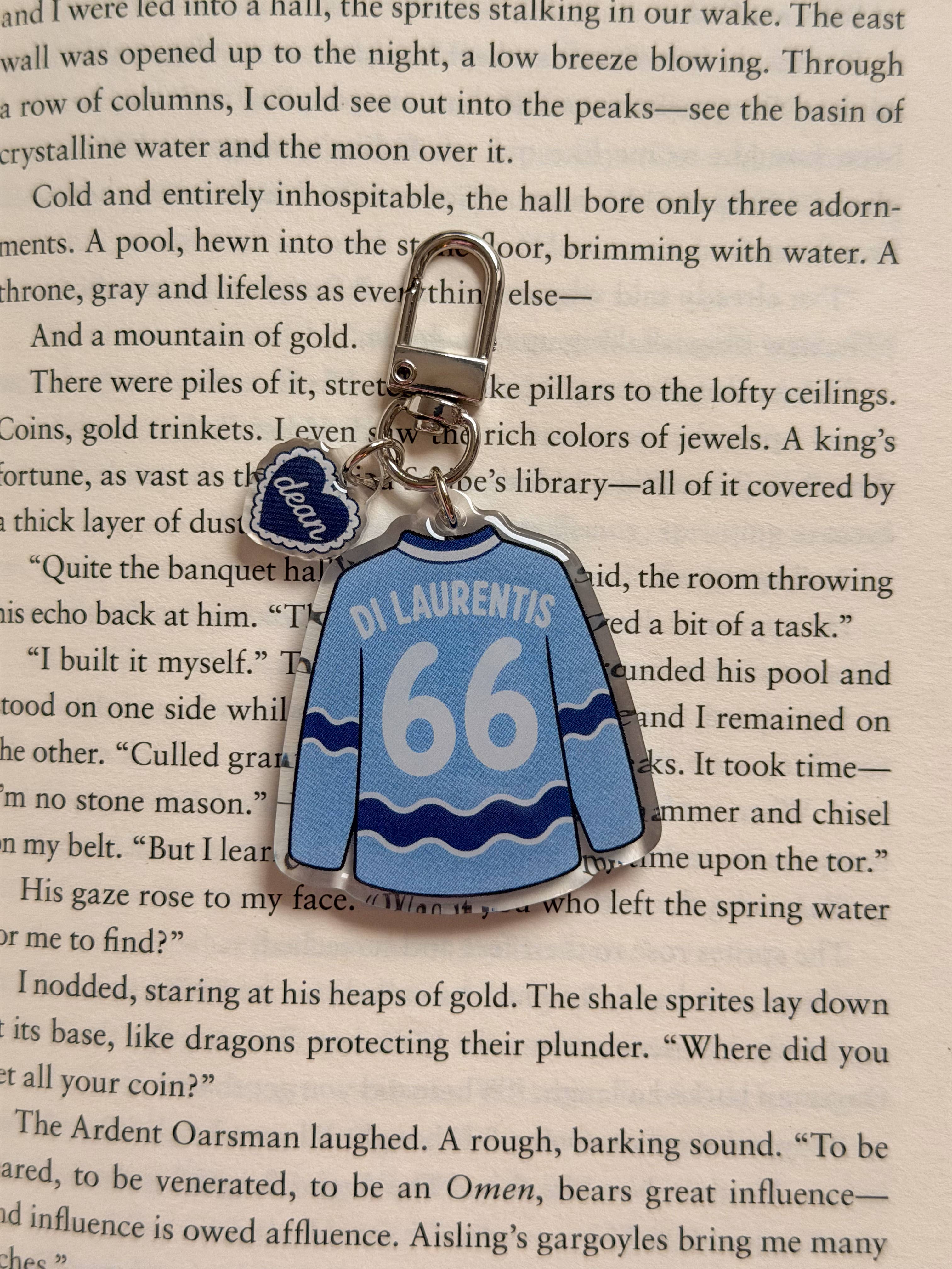 Hockey Boys Jersey Acrylic Keychain