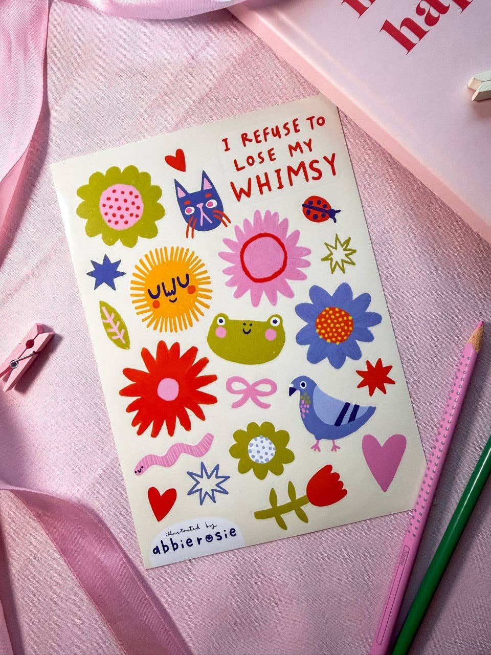 I refuse to lose my whimsy | Sticker sheet