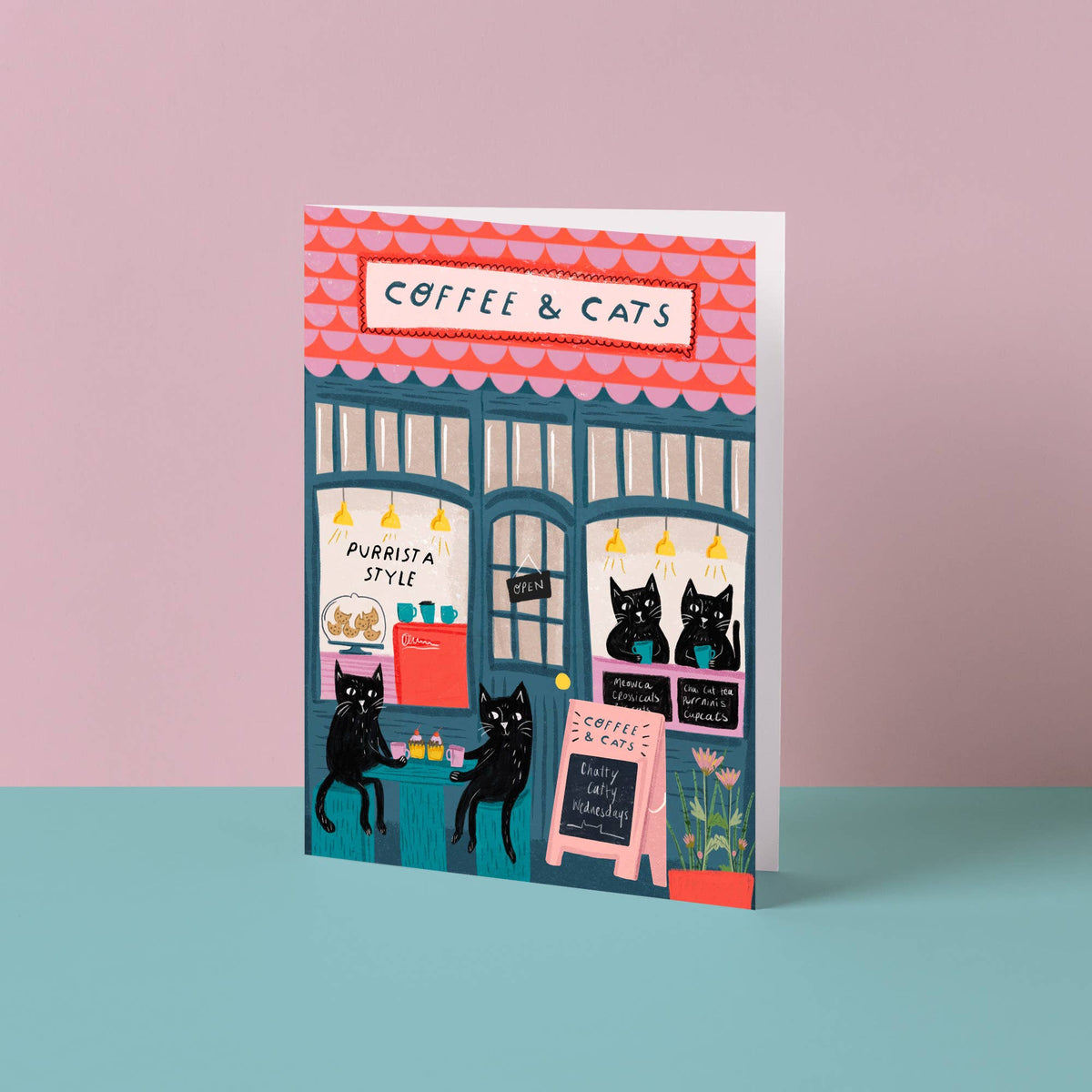 Cat Café Card