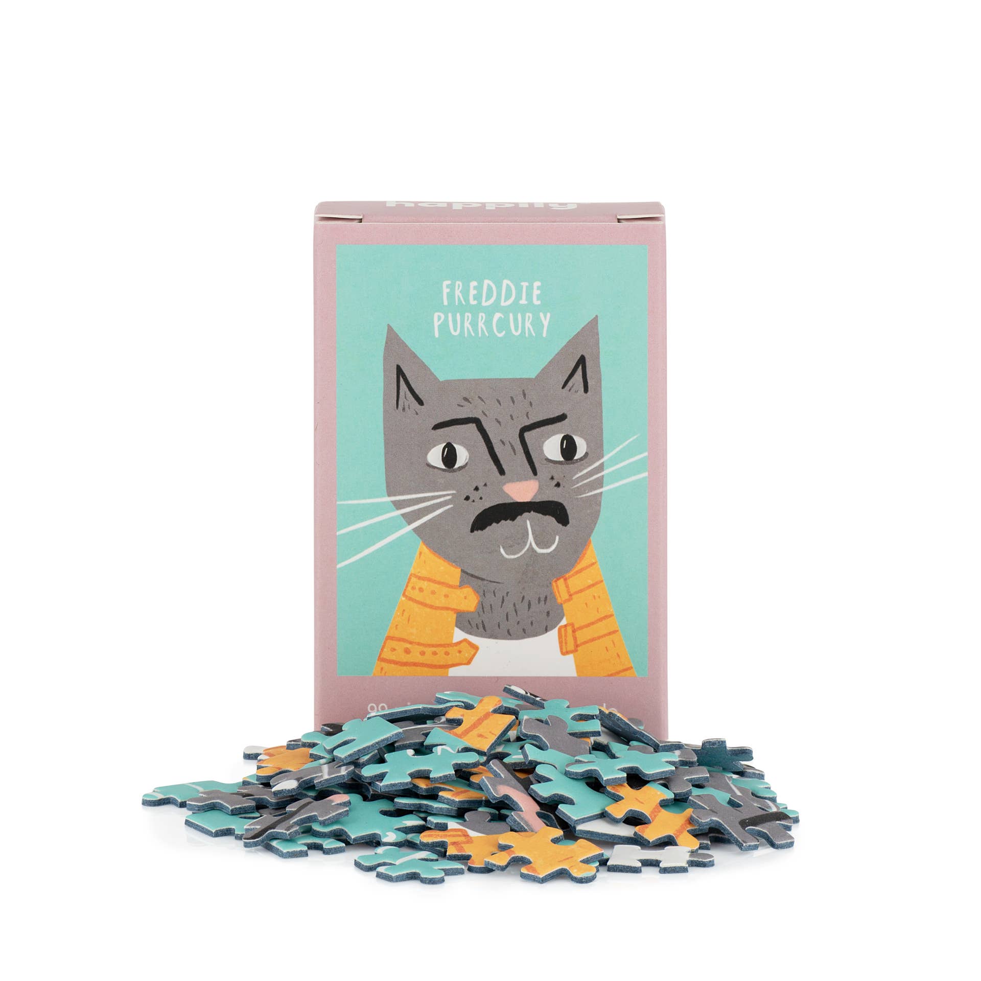 Freddie Purrcury - 99 Piece Mini Cat Jigsaw Puzzle