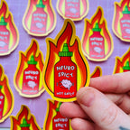 Neurospicy Hot Sauce Vinyl Sticker