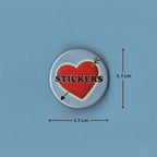<3 Stickers Badge