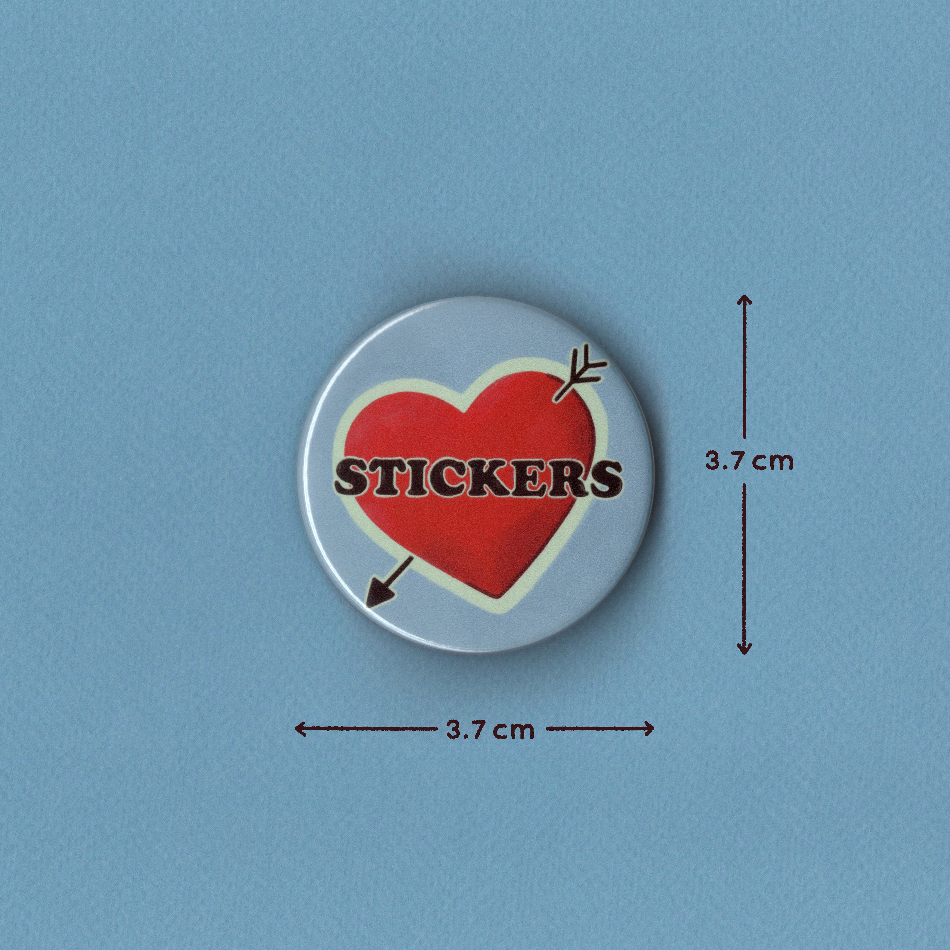 <3 Stickers Badge