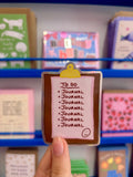 To Do Journal Vinyl Sticker