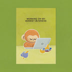 Monkey Business Postcard