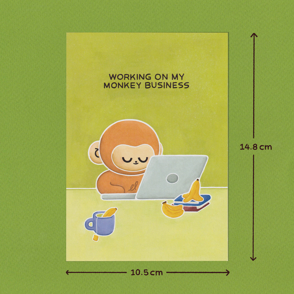 Monkey Business Postcard