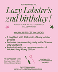 Lazy Lobster's 2nd Birthday