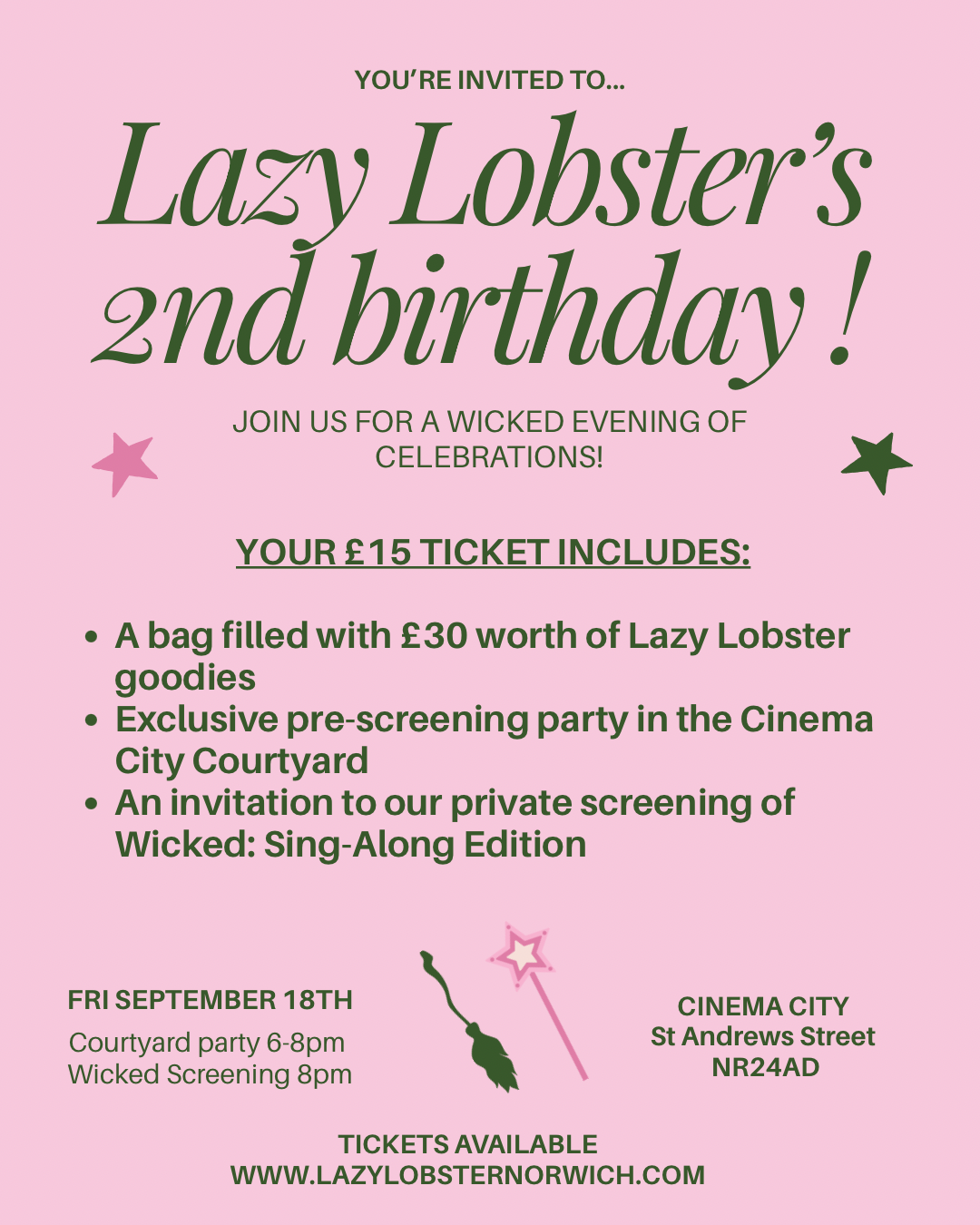 Lazy Lobster's 2nd Birthday