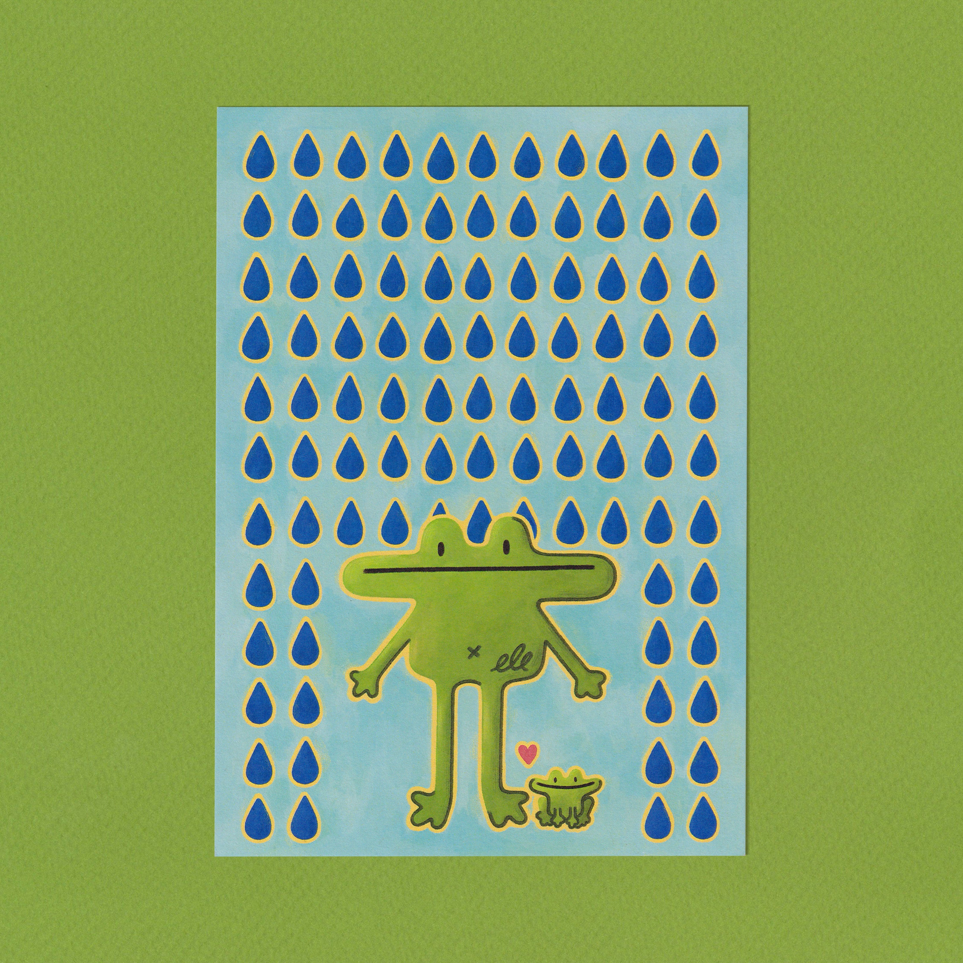 Rain Frog Postcard