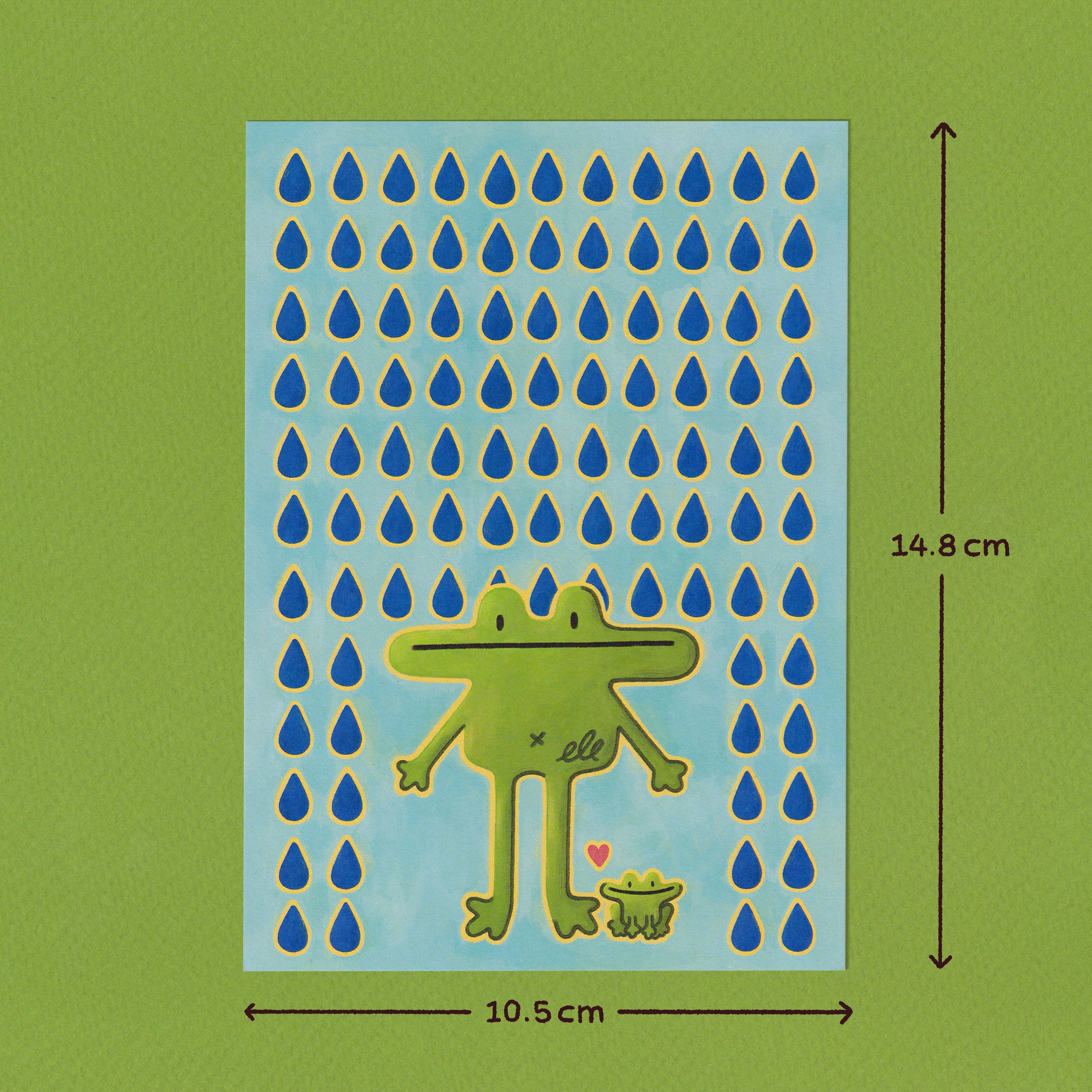 Rain Frog Postcard