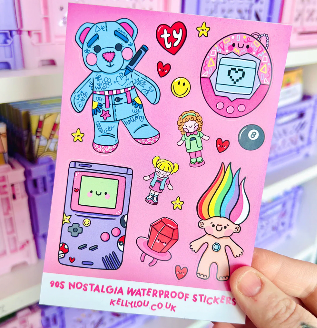 90s Nostalgia - Vinyl Sticker Sheet