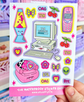 Y2K Nostalgia - Vinyl Sticker Sheet
