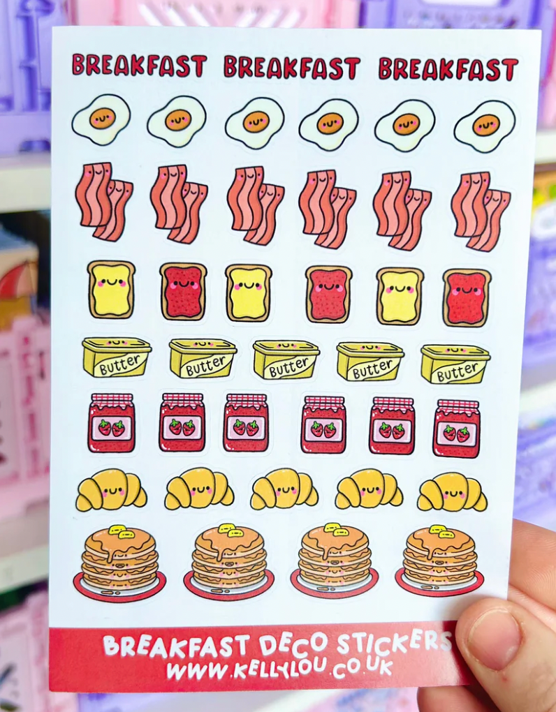 Breakfast - Deco Sticker Sheet