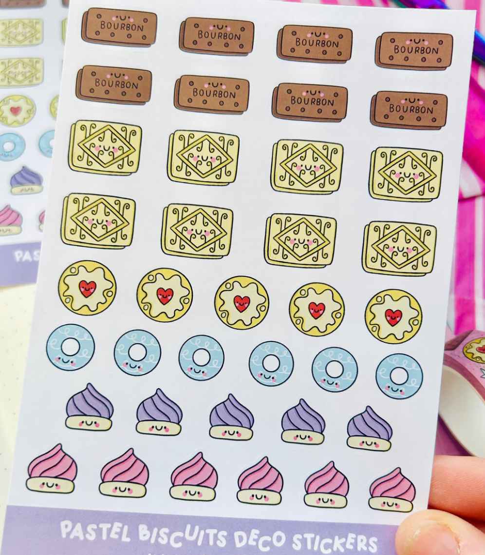 Pastel Biscuits - Deco Sticker Sheet