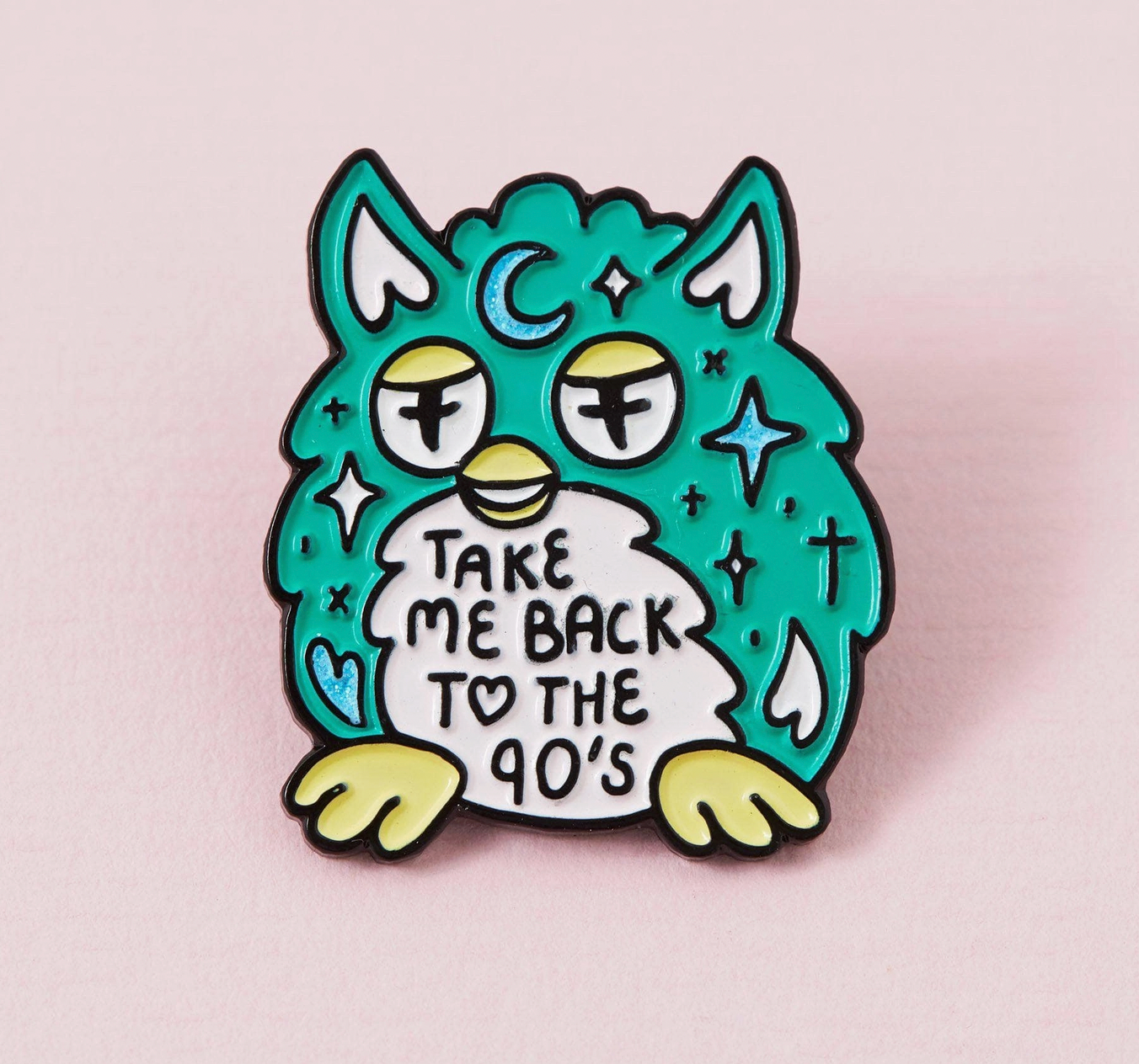 Evil Nostalgic Furby Enamel Pin