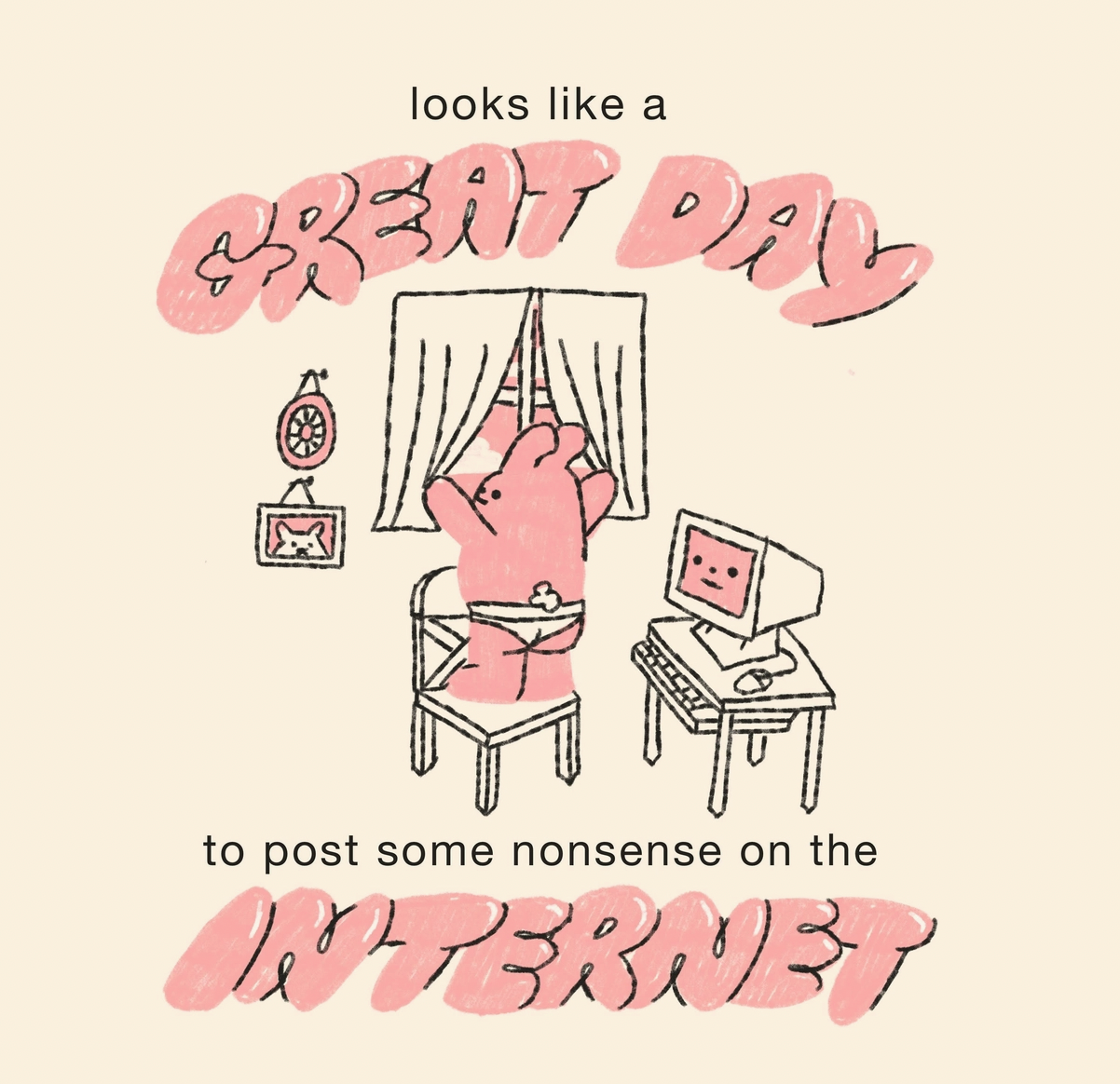 Great Day Comic Postcard Print
