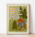 Bookshop in the Forest | Cosy A4 Print