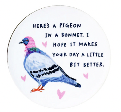 Pigeon In A Bonnet Sticker