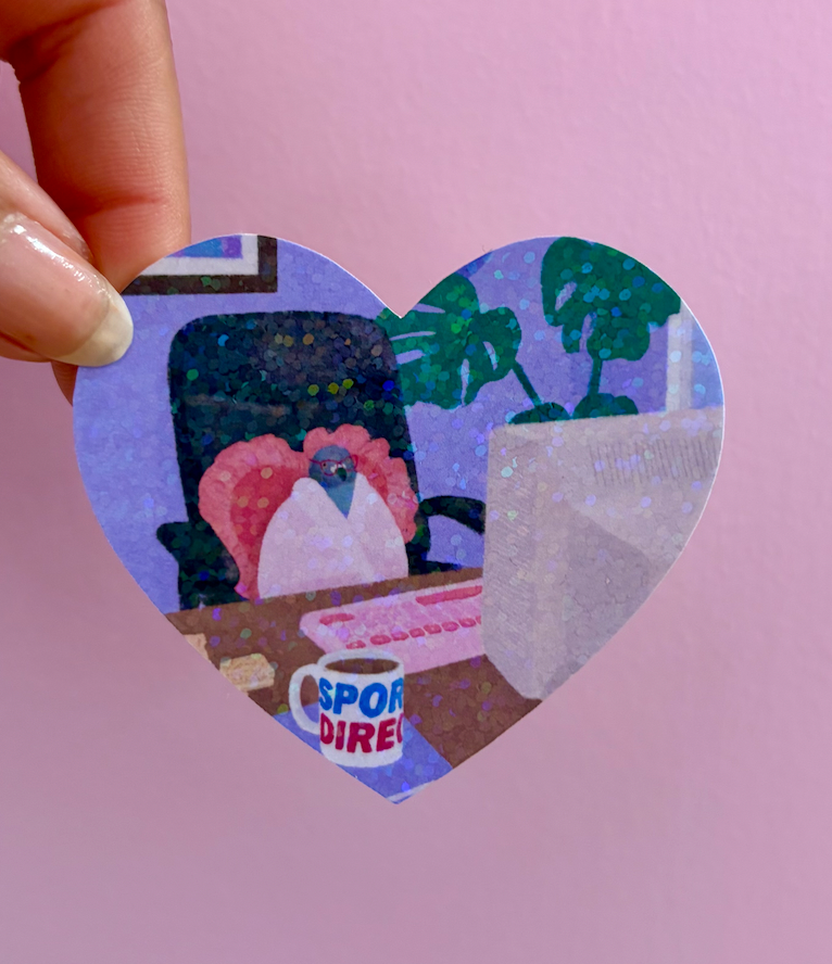 Self Care Pigeon Sticker