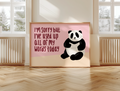 I've used all my words today Art Print