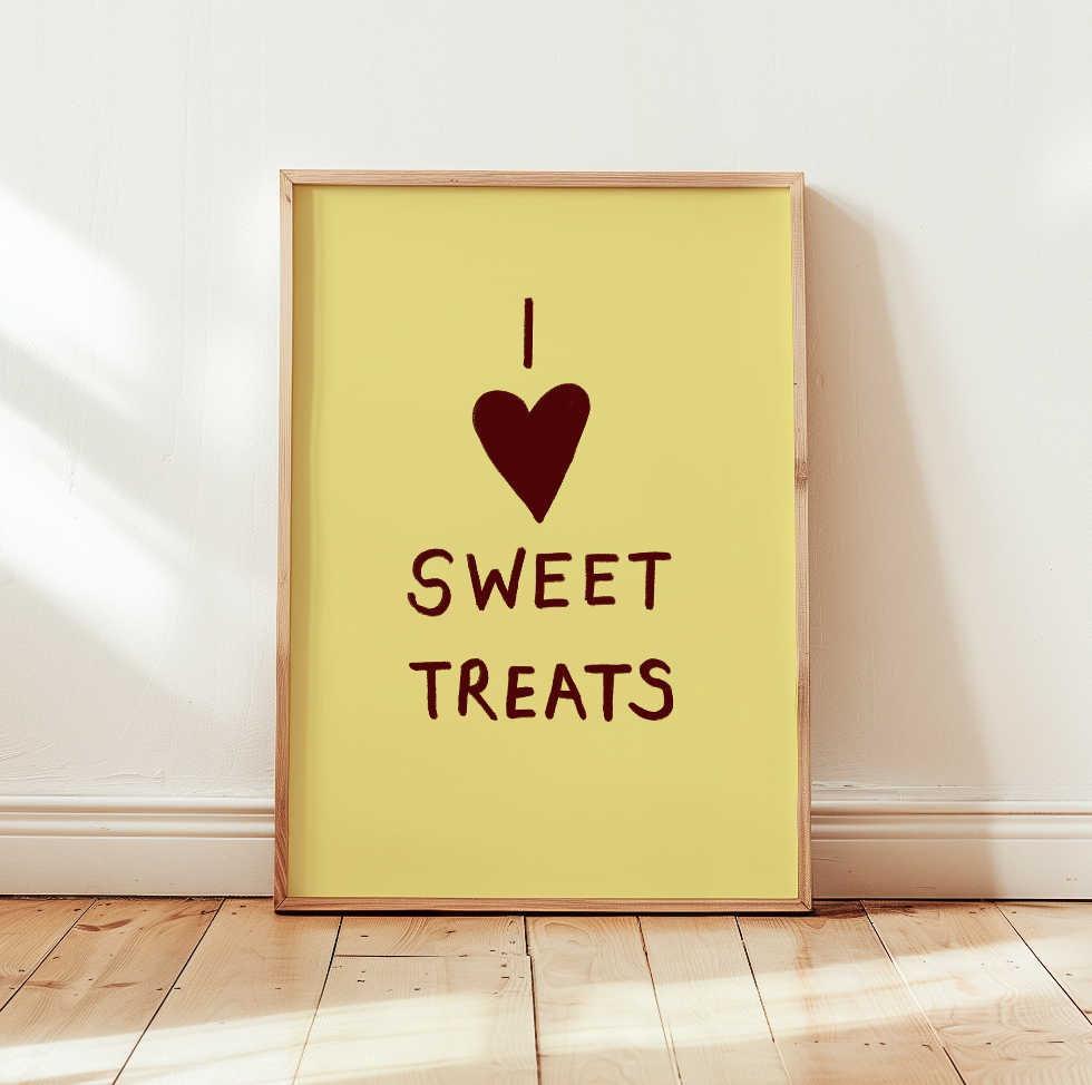 I Love Sweet Treats Art Print