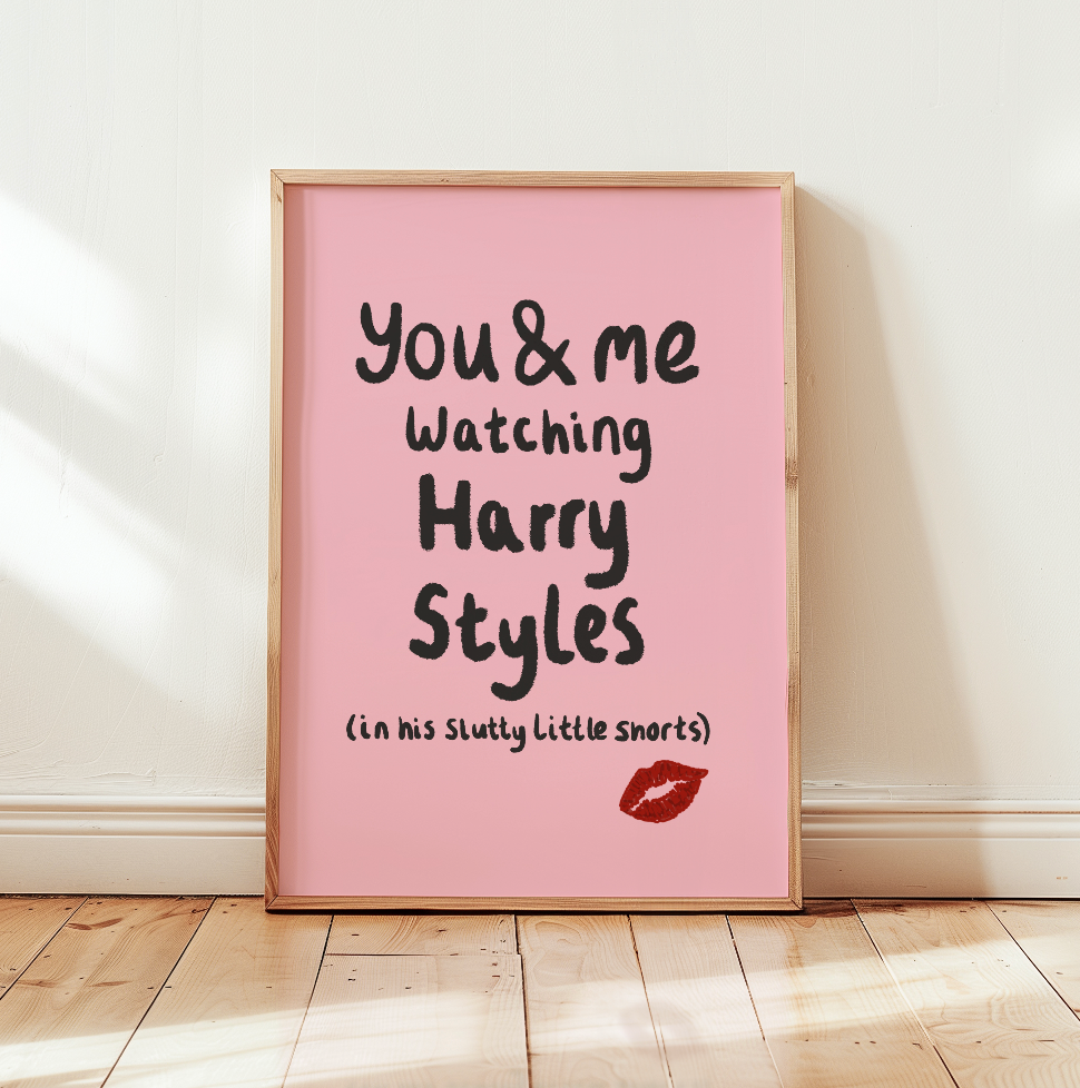 Me & You watching Harry Art Print