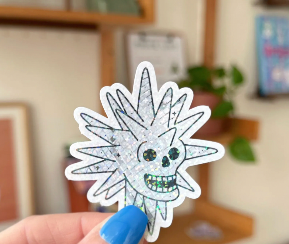 Disco Skull Sticker