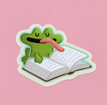 FROG BOOK Sticker