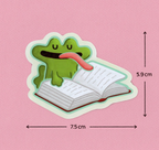 FROG BOOK Sticker