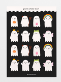 Ghosties Black Sticker Sheet