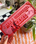 I Saw, I Conquered, I Came Retro Mirror Sign