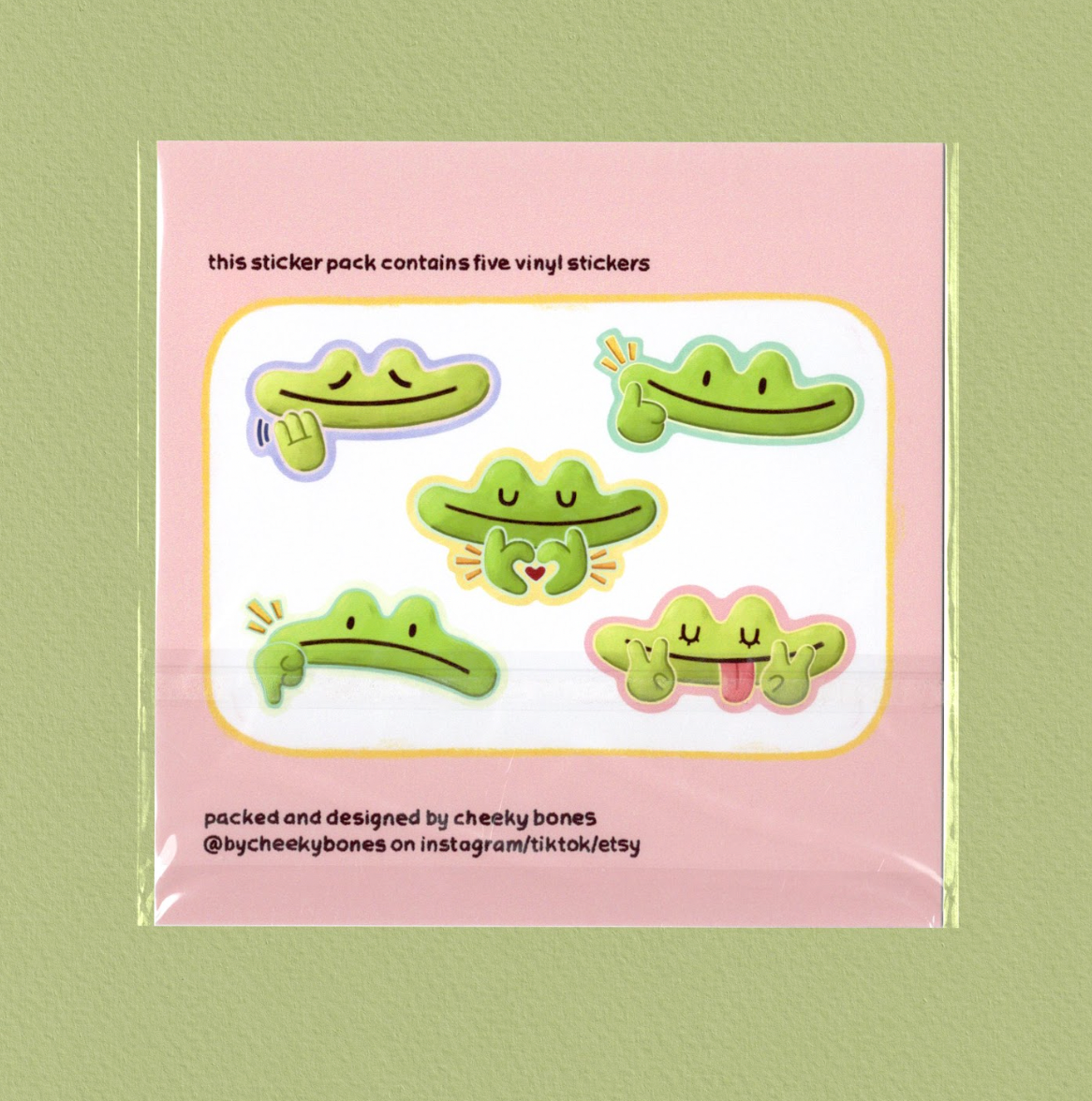 Frog Faces Sticker pack