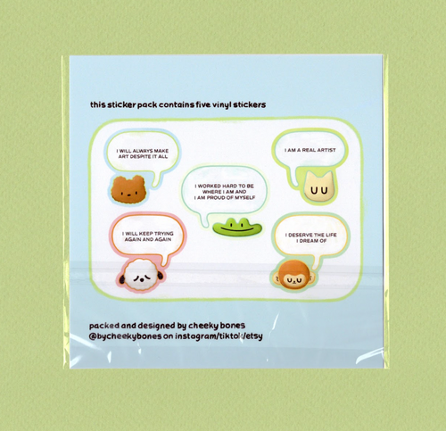 Artist Affirmation Sticker Pack
