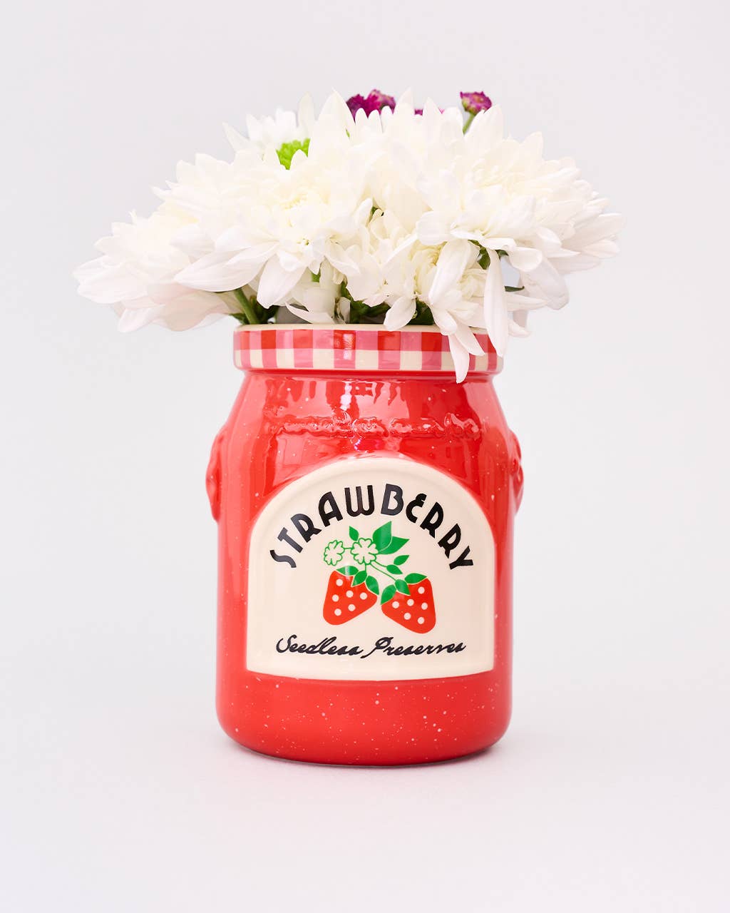 Ceramic Petite Vase, Strawberry Jam