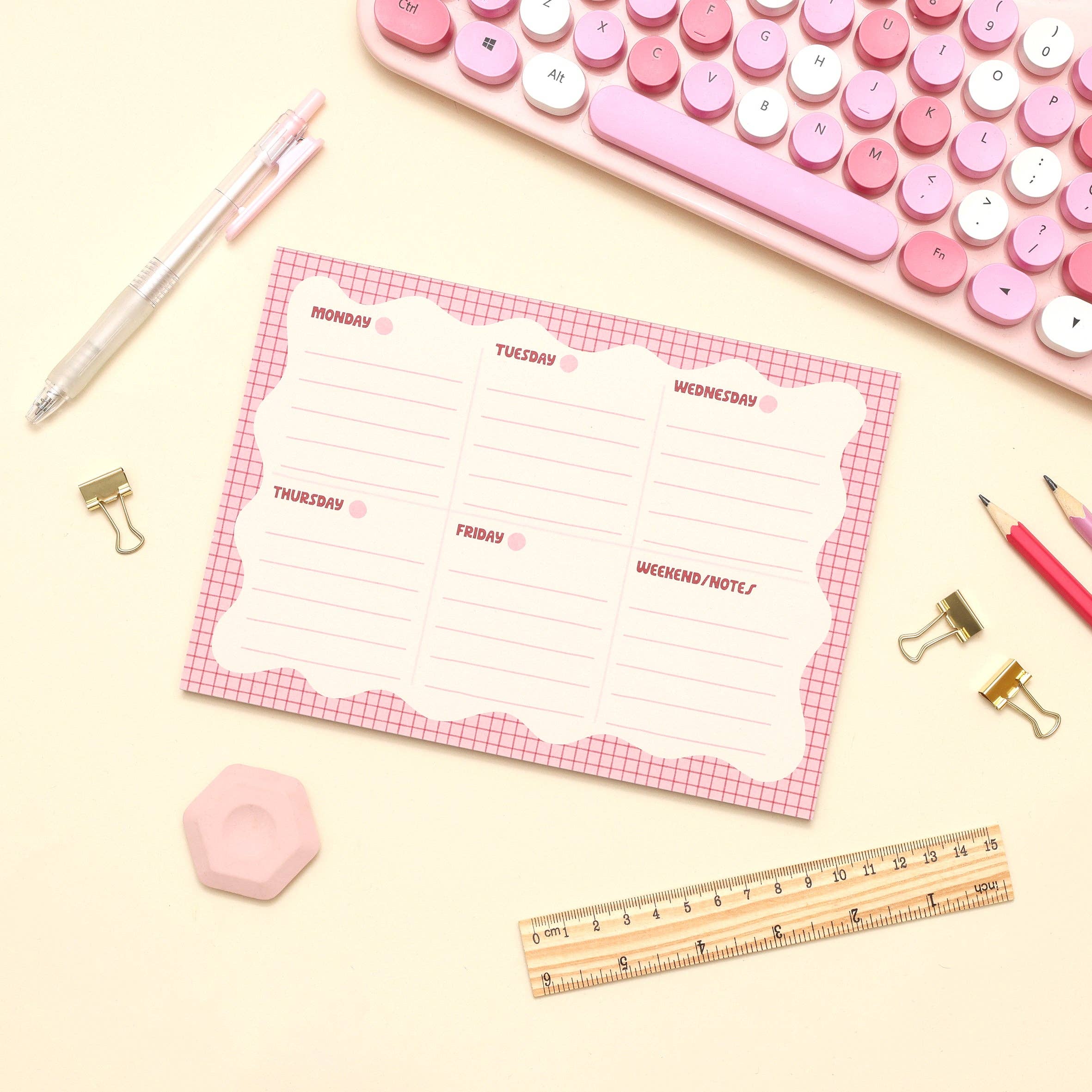 A5 Notepad - Wiggle Weekly Planner