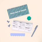 Ringbound Week Planner - Blue & Green