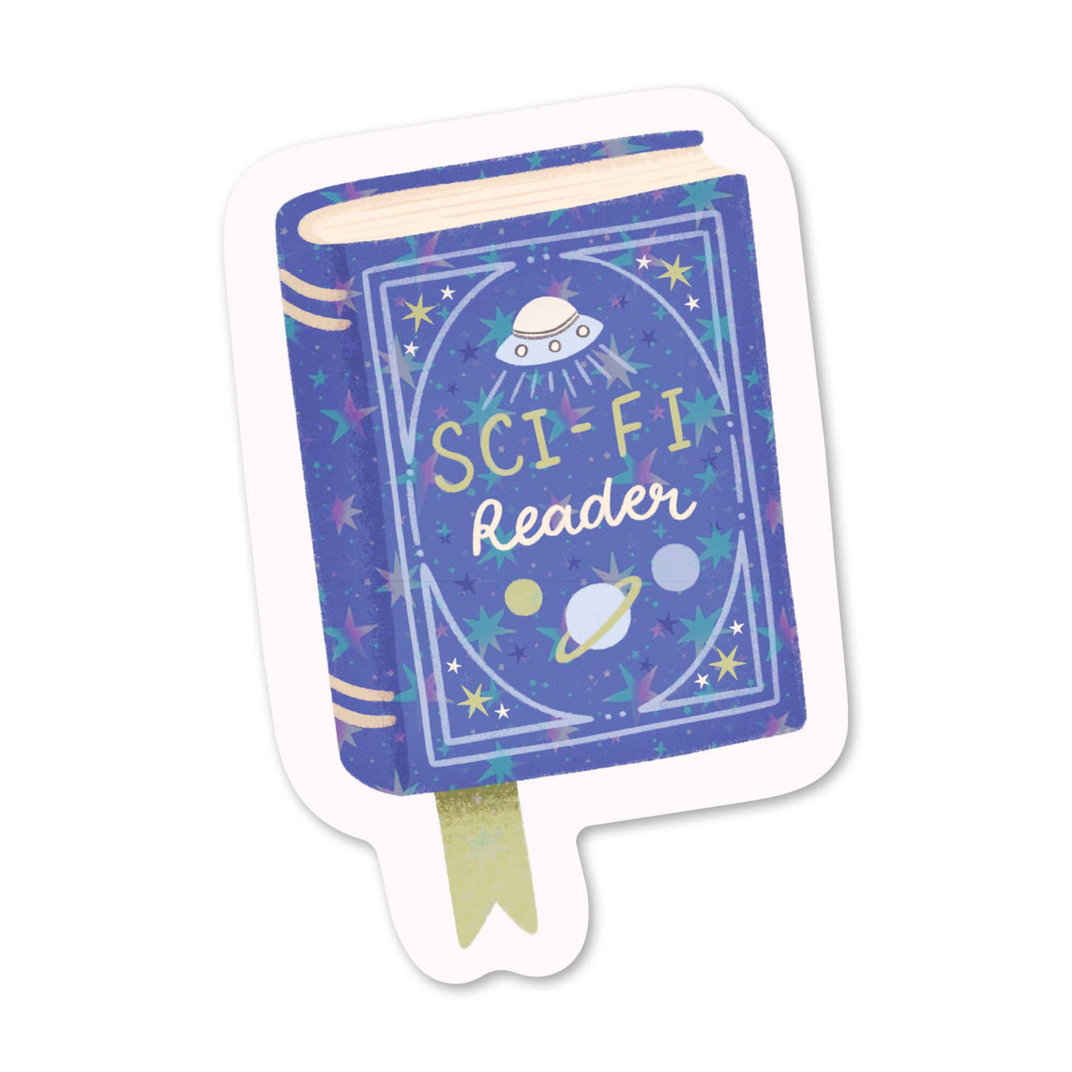Sci-Fi Reader Holographic Vinyl Sticker