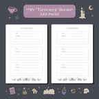 Whimsy Witch Reading Journal – 50 Book Review Notebook