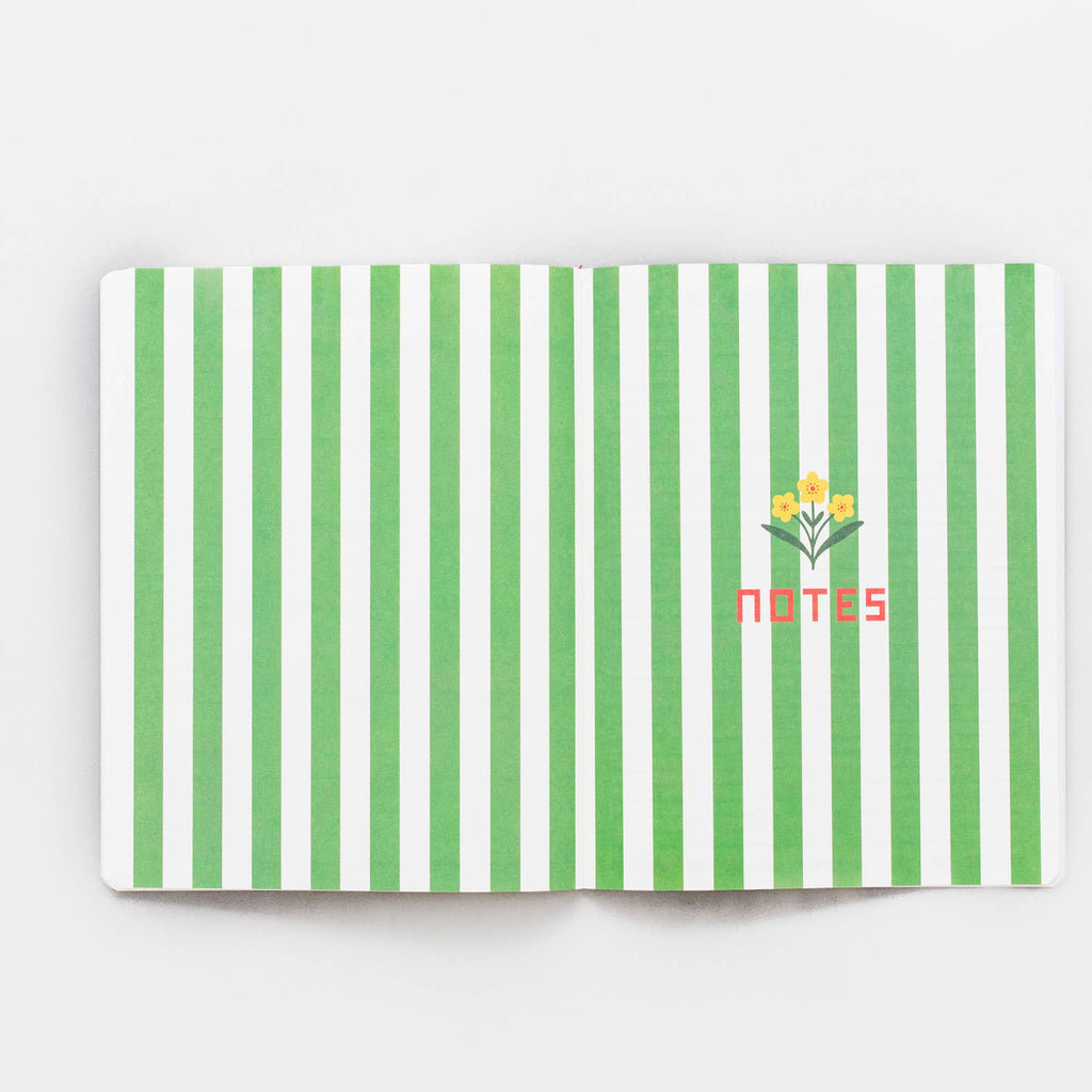 12 Month - Monthly Planner - Red Scandinavian Floral
