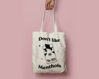 Black Don't Like Menthols Heavyweight Tote Bag