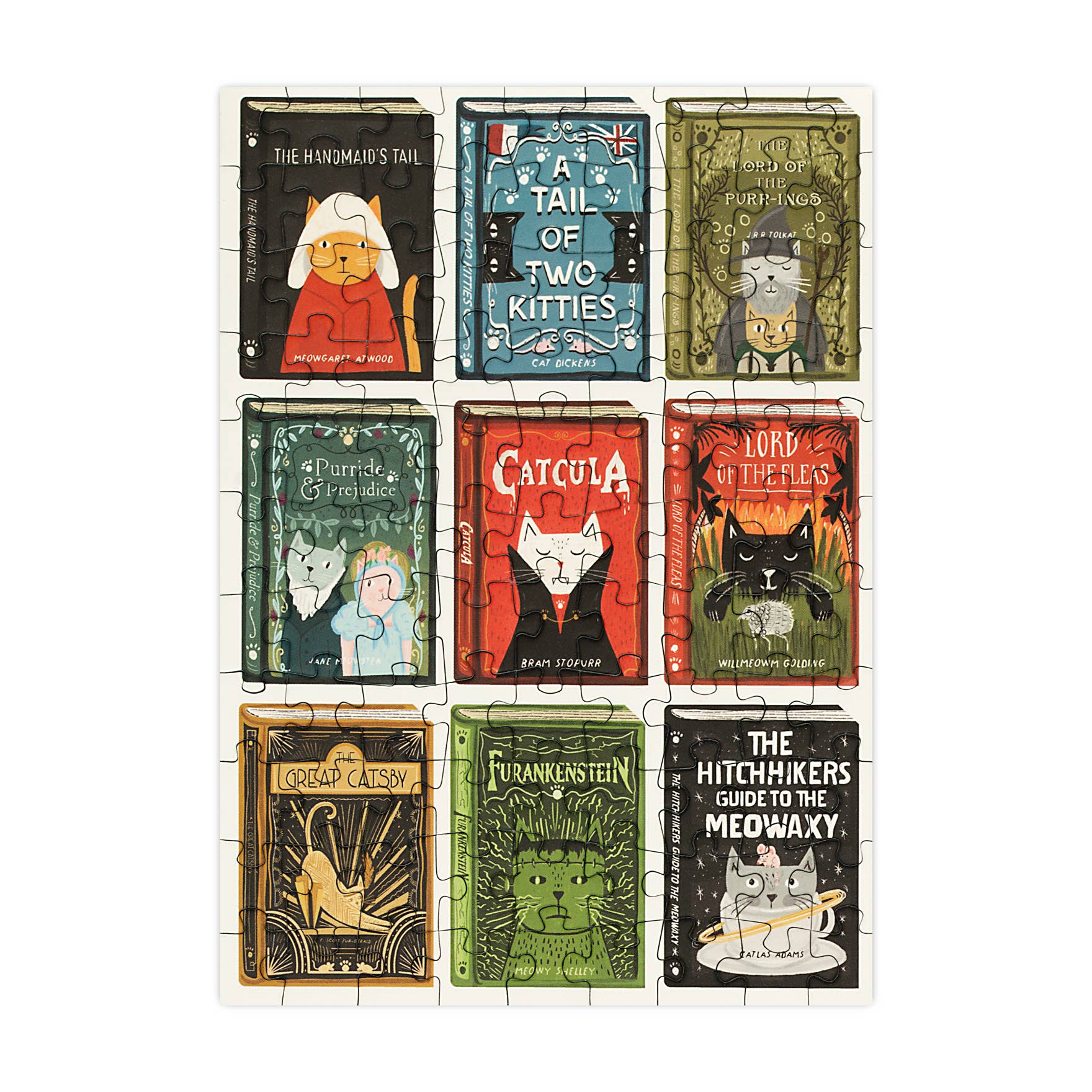 Book Cats - 99 Piece Mini Jigsaw Puzzle