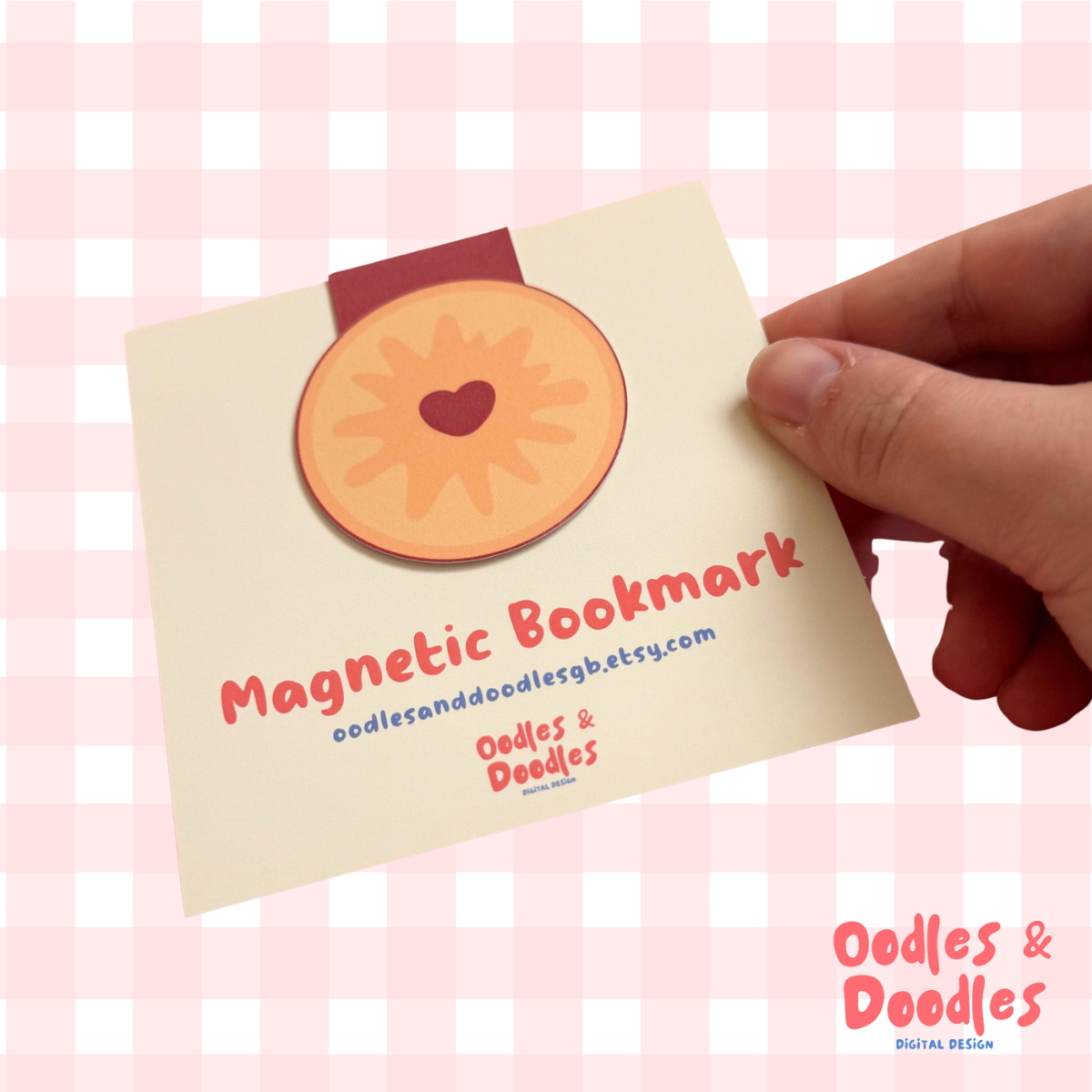 Jammie Dodger Biscuit Magnetic Bookmark