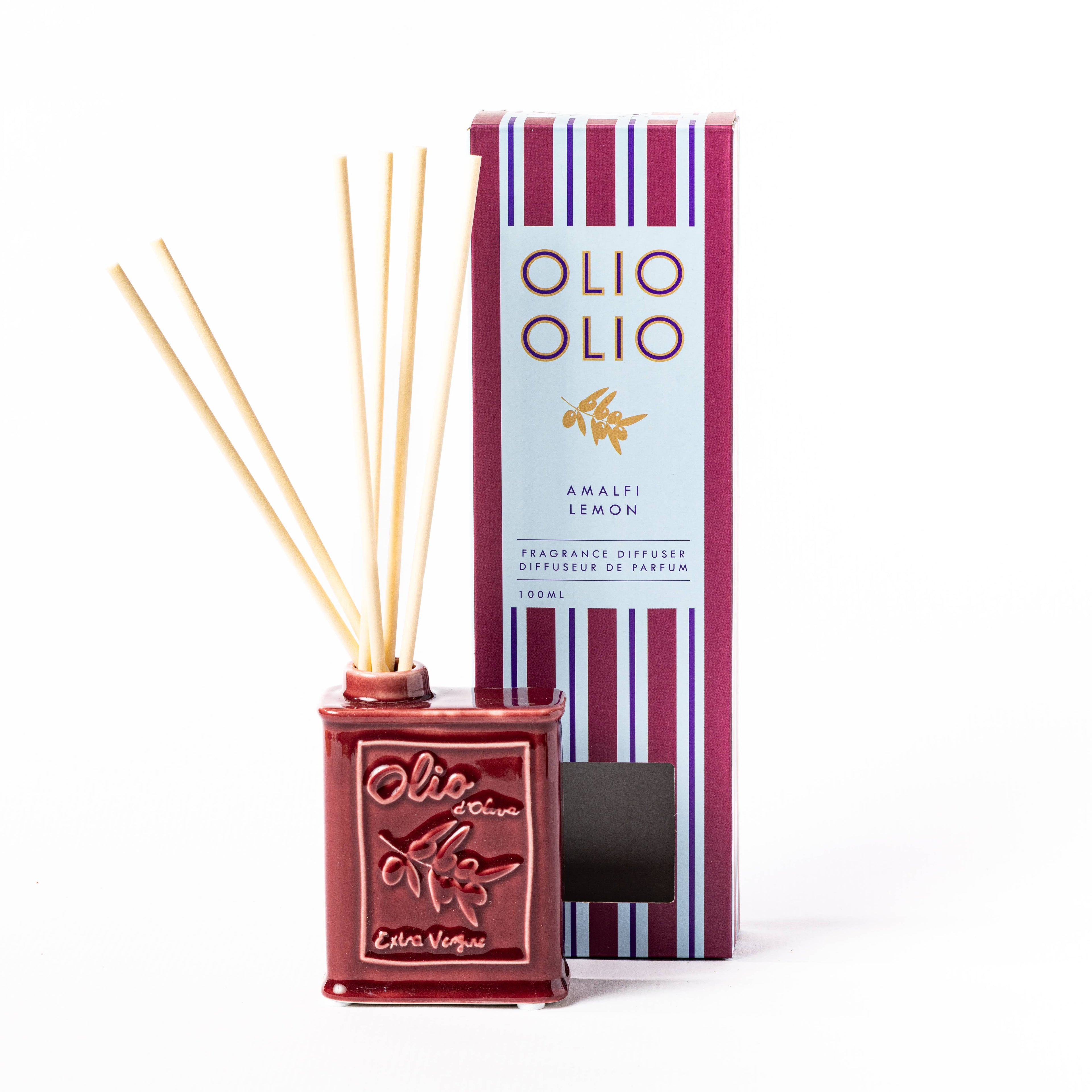 Olive Oil Burgundy 100ml Diffuser