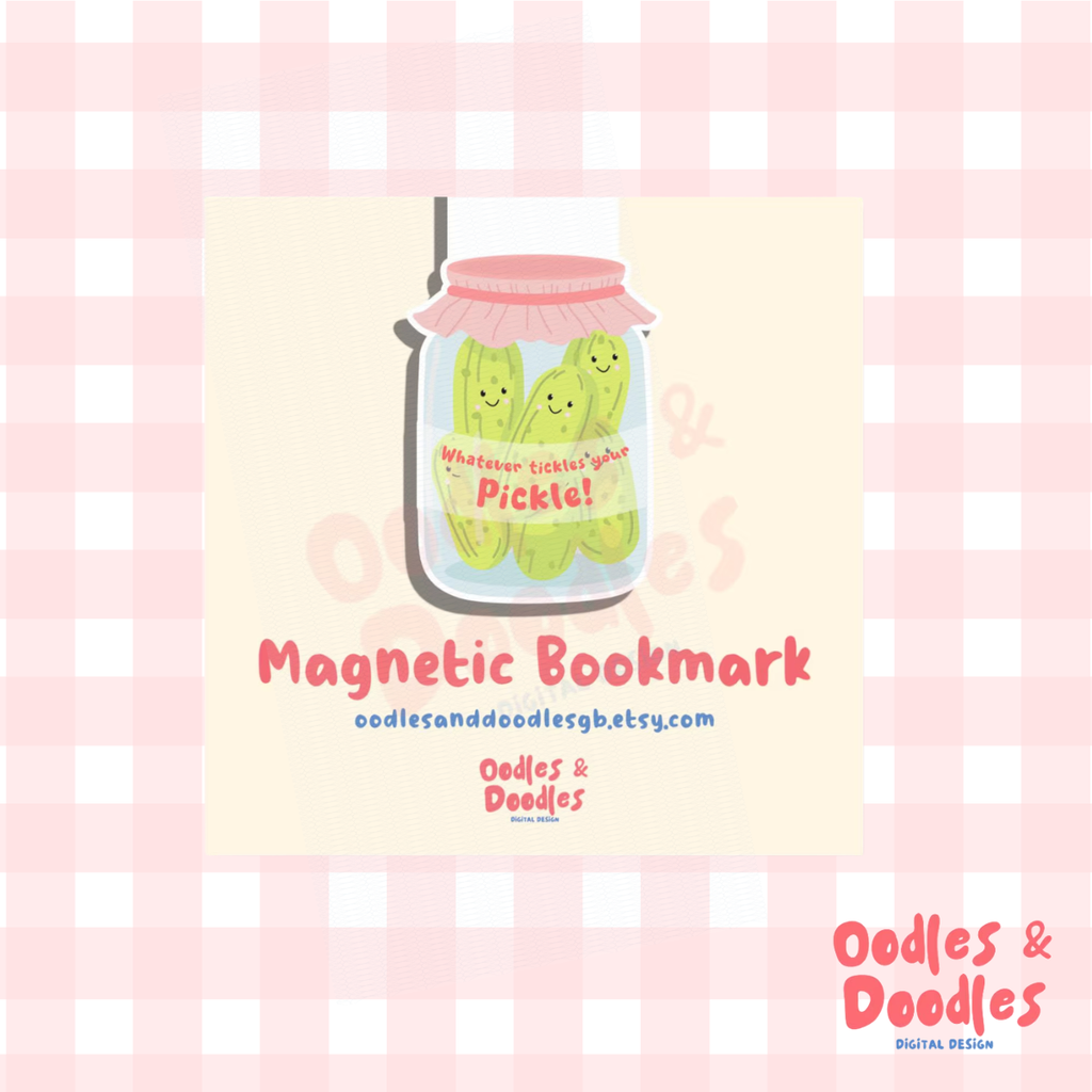 Pickle Jar Magnetic Bookmark | Whatever Tickles Your Pickle