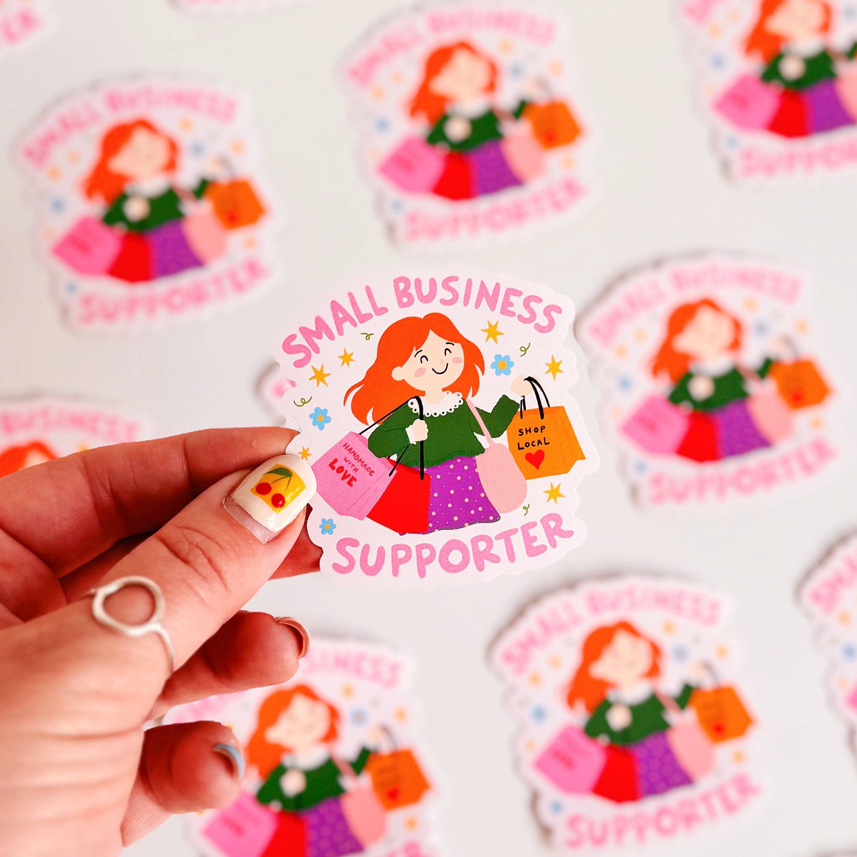 Small Business Supporter Sticker - Waterproof Sticker