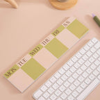 Keyboard Weekly Planner Pad | Matcha
