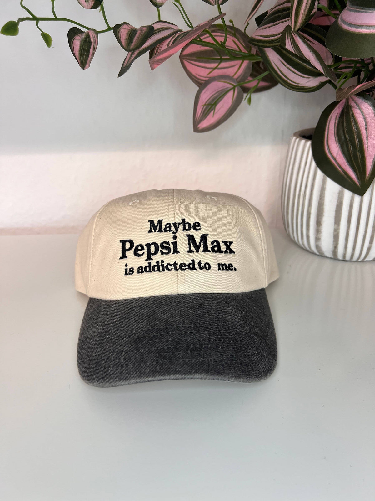 Pepsi Max Embroidered Contrast Vintage Cap - Vintage Black