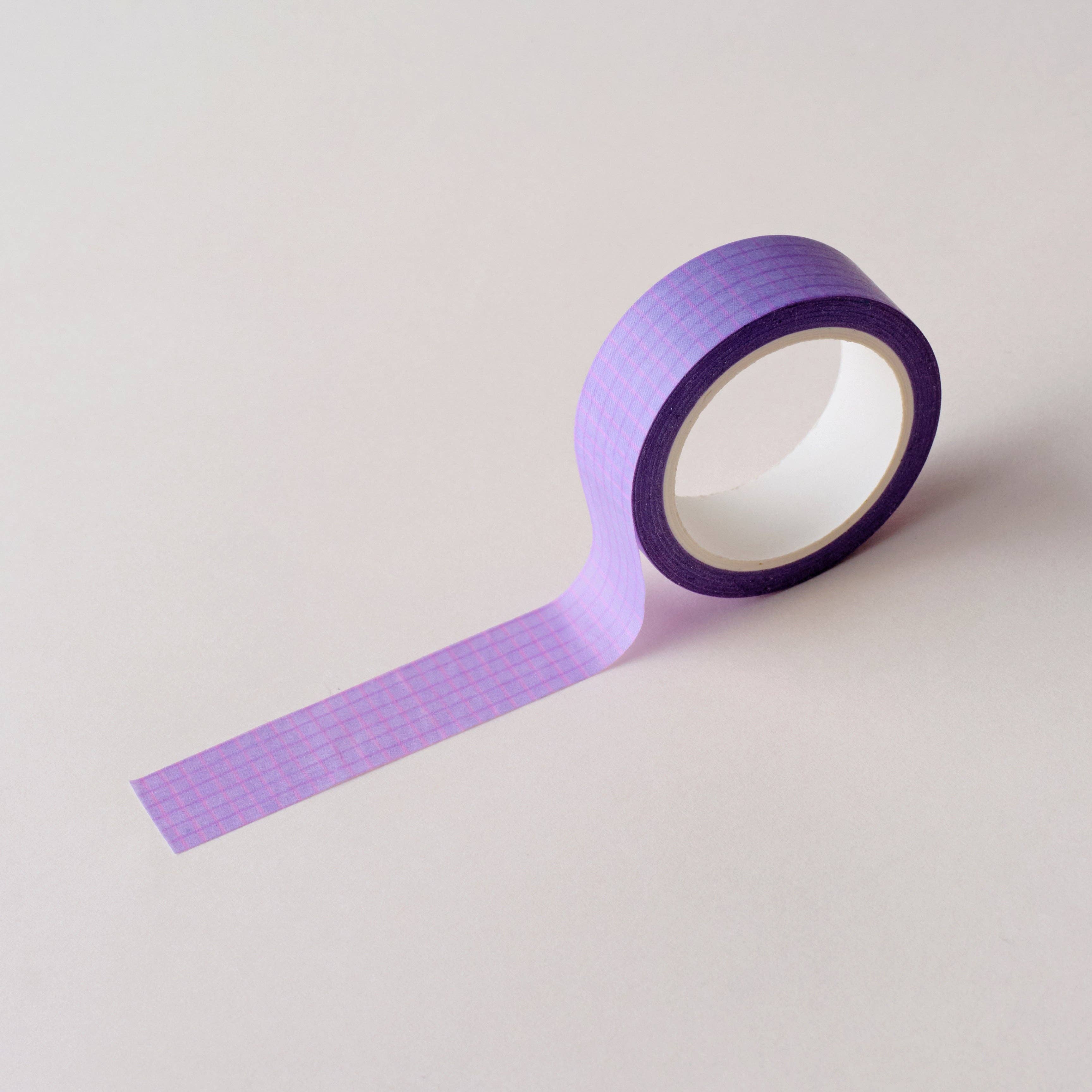 Purple Grid Washi Tape