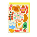 EAT FOOD TOGETHER YELLOW ENVELOPE CARD